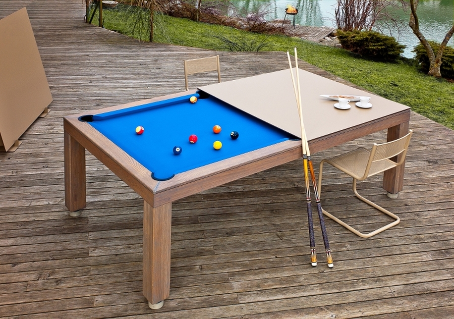 Outdoor dining pool table