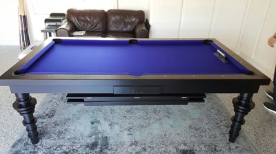Purple Dining Room Pool Table