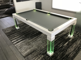 Green Dining Room Pool Table